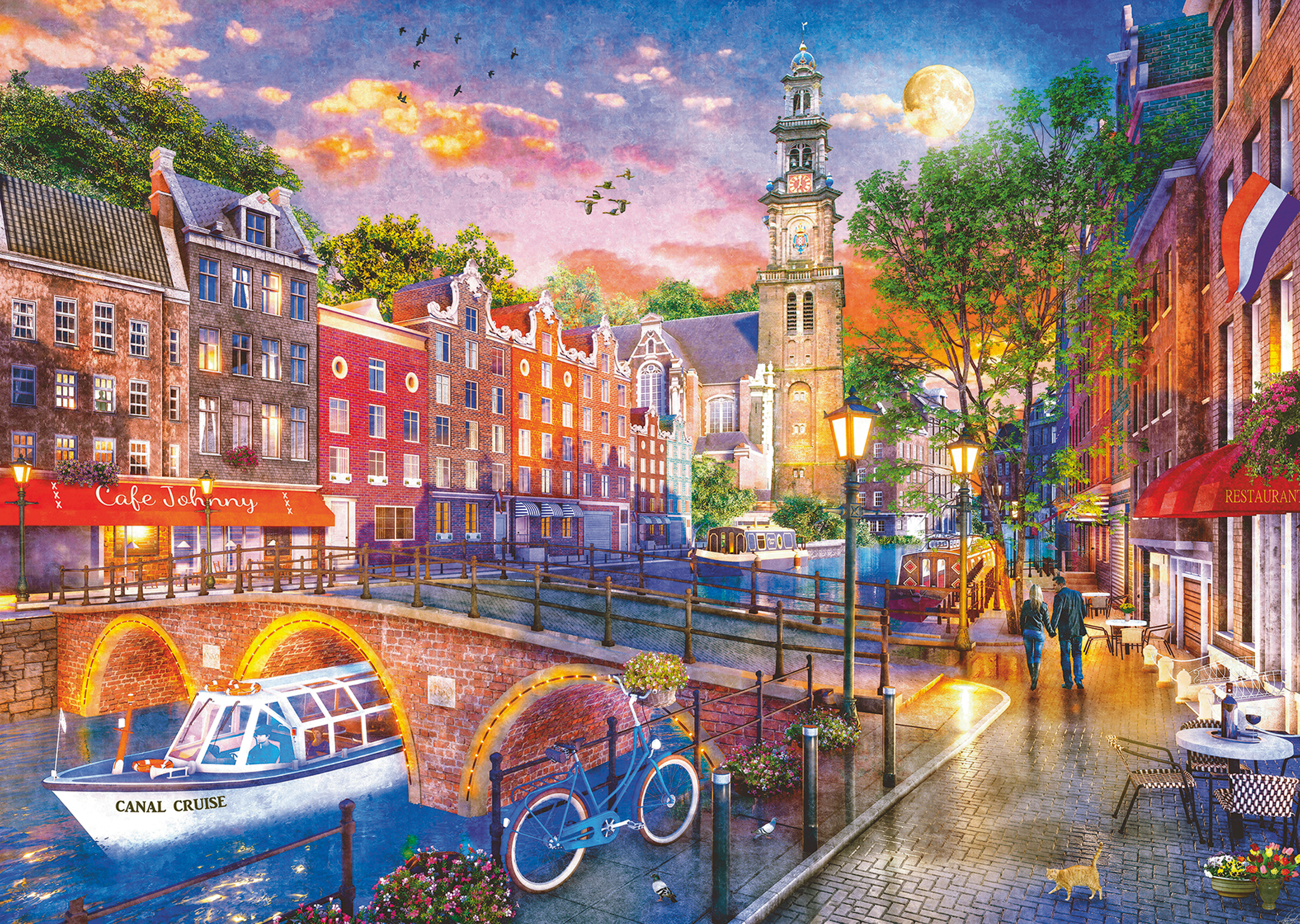 Coucher de Soleil sur Amsterdam