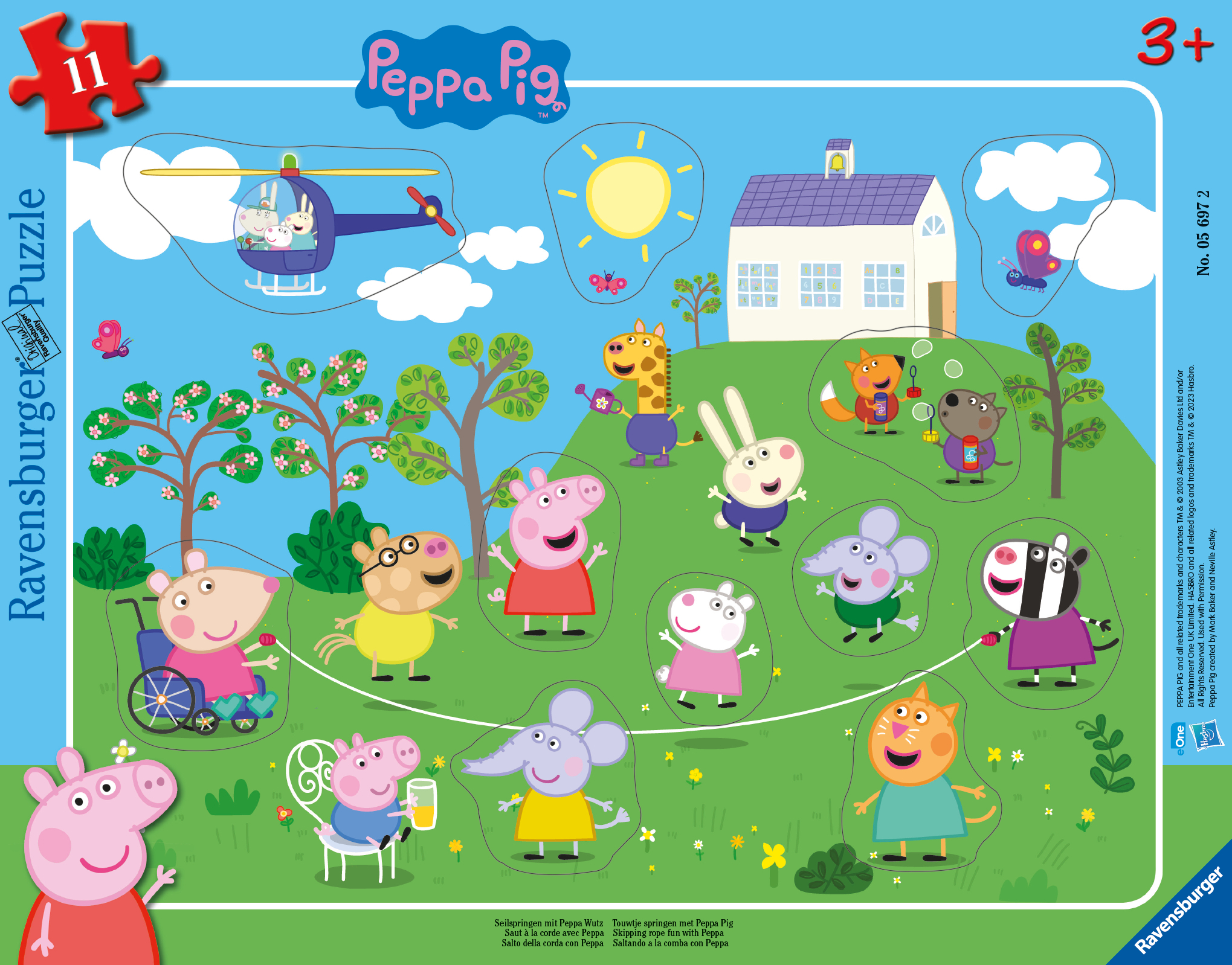 Saut à la corde avec Peppa Pig