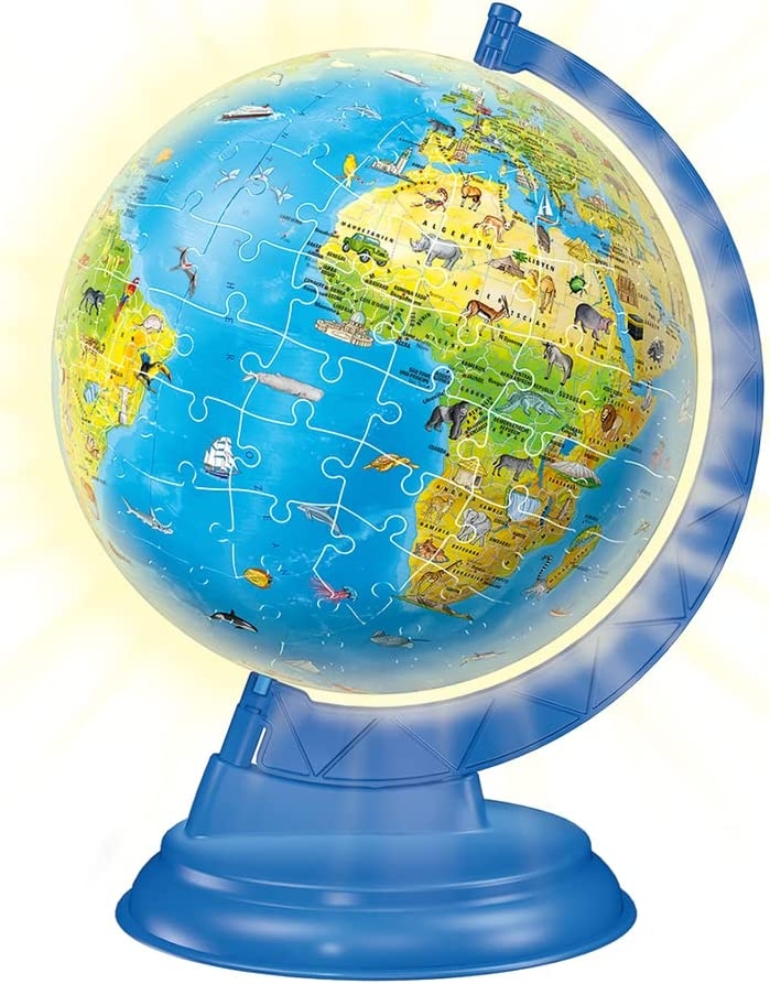 Puzzle 3D - Mappemonde en Allemand