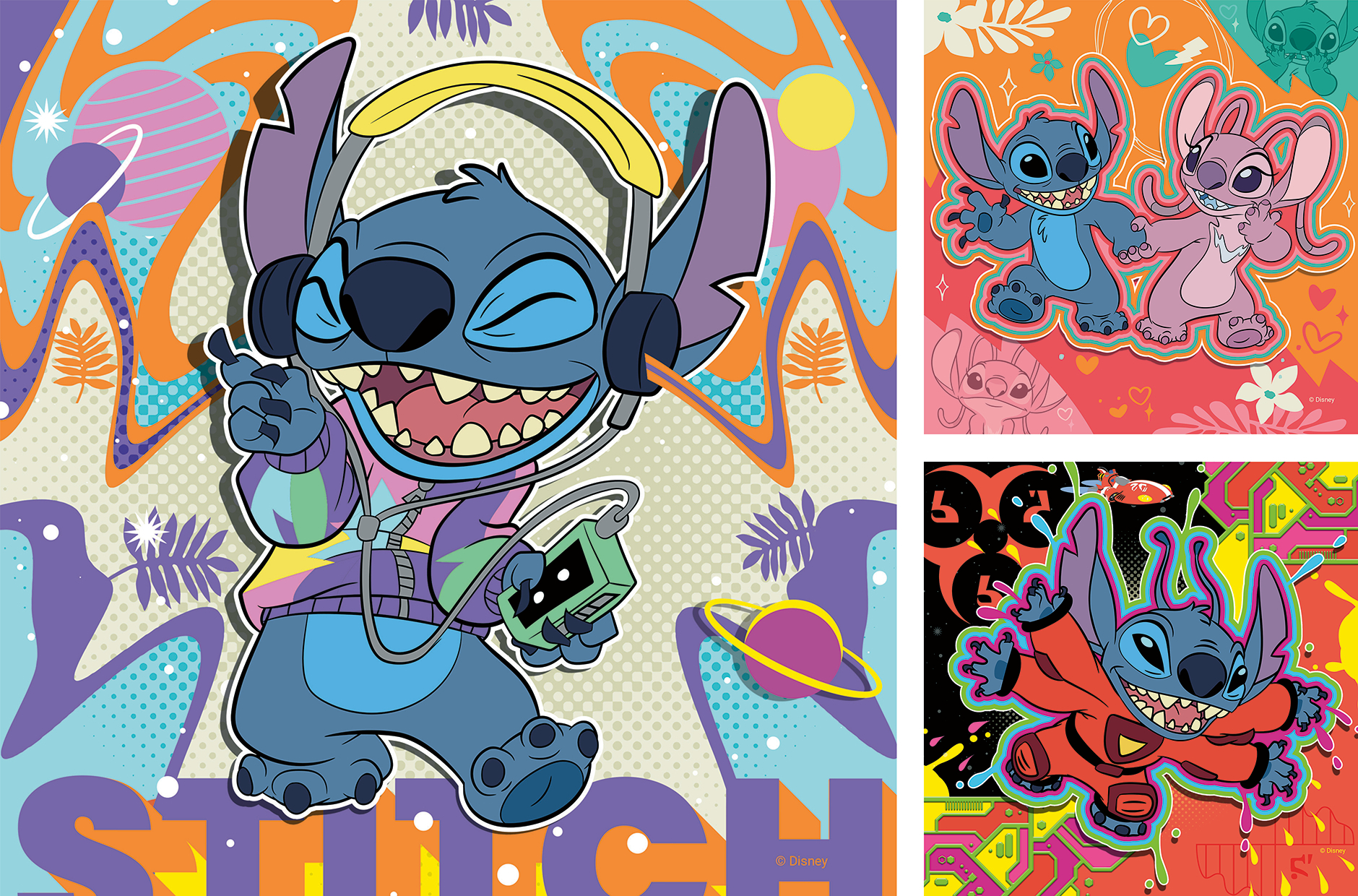 3 Puzzles - Play Disney Stitch