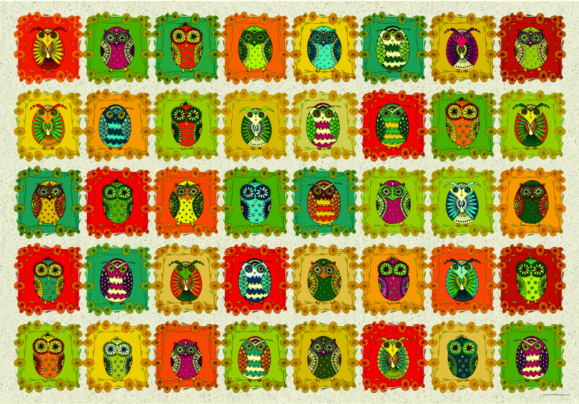 David Katai Eszter : Pattern Owls