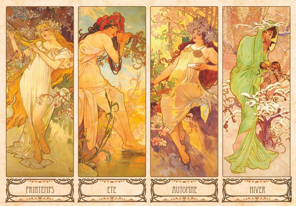 Mucha Alphonse - Les 4 Saisons
