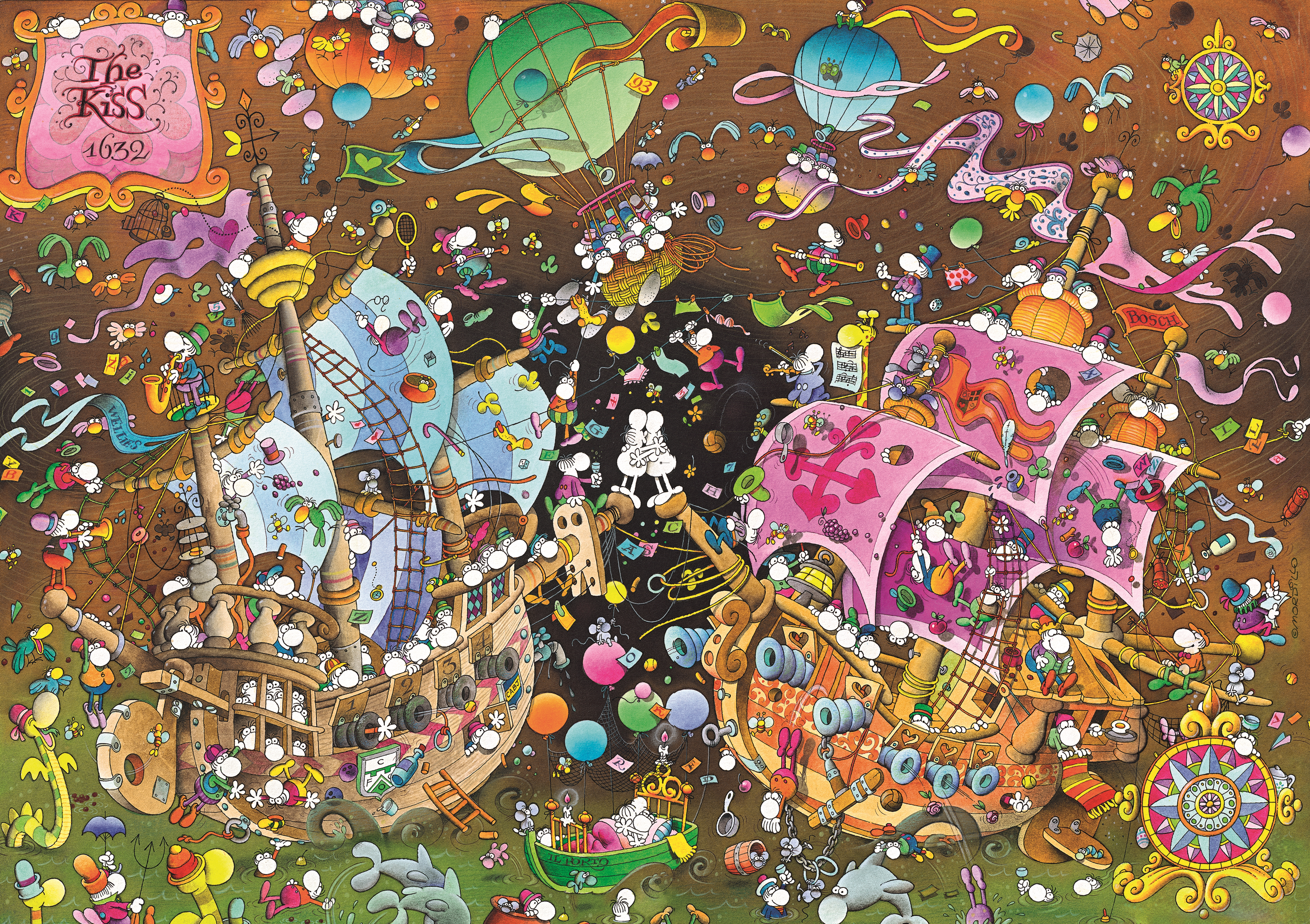 Mordillo Puzzle - The Kiss