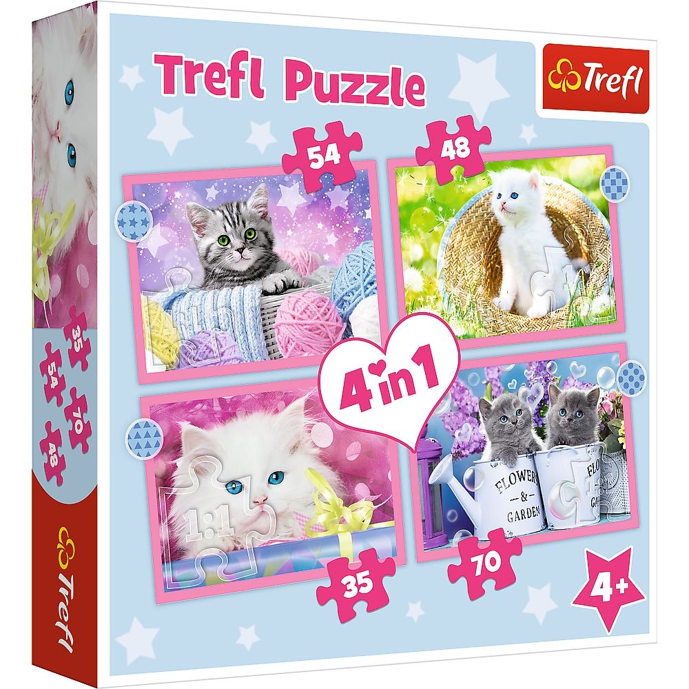 4 Puzzles - Funny Cats