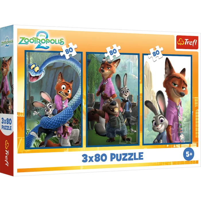 3 Puzzles - Enquête Sur Les Animaux de Compagnie - Disney Zootopia 2