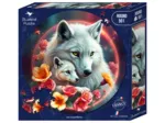 Puzzle Rond - Les Loups Blancs