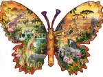 Papillon Africain - Puzzle Forme