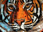 Tigre en Vitrail