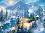 Train de Noël en Montagne