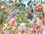 Puzzle Cadre - Selfie des Animaux de la Ferme