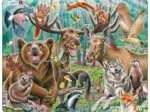 Puzzle Cadre - Selfie des Animaux de la Forêt