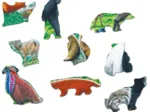 Puzzle Cadre - Panda Bear Family on a China Mountain Plateau