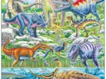Puzzle Cadre - Dinosaures qui Volent, Courent et Plongent