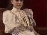 Gustav Klimt : Jeune fille assise - 1894