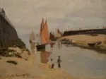 Claude Monet : Le Port de Trouville, 1870