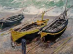 Claude Monet : Trois bateaux de Pêche, 1886