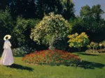 Claude Monet : Dame en Blanc au Jardin, 1867