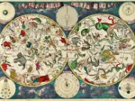 Frederik de Wit : Carte Céleste, XVIIe siècle
