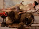 Sir Lawrence Alma-Tadema : In the Tepidarium