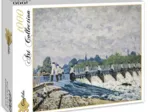 Alfred Sisley : Le  Déversoir de Molesey le Matin, 1874