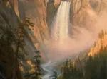Albert Bierstadt : Les Chutes de la Rivière Yellowstone, 1881