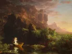 Thomas Cole : Le voyage de la Vie - L'enfance, 1842