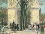 Childe Hassam : Washington Arch, Spring, 1890