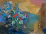Odilon Redon : Ophélie parmi les Fleurs, 1905-1908
