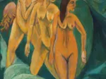 Ernst Ludwig Kirchner : Trois Baigneuses, 1913