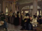Jean Béraud : La Pâtisserie Gloppe sur les Champs-Élysées - Paris, 1889
