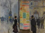 Jean Béraud : La Colonne Morris, 1885