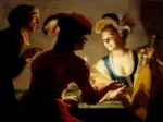 Gerard van Honthorst : L'Entremetteuse, 1625