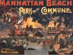 Pain of London fireworks, Paris and the Commune, performance poster, Manhattan Beach, New York, 1891