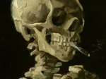 Vincent Van Gogh - Head of a Skeleton with a Burning Cigarette, 1886