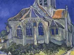 Vincent Van Gogh - The Church in Auvers-sur-Oise, 1890