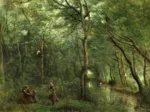 Jean-Baptiste-Camille Corot : Les Ramasseurs d'Anguille, 1860-1865