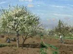 Camille Pissarro : Verger en Fleurs, Louveciennes, 1872