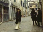 John Singer Sargent : Rue à Venise, 1882