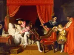 Jean-Auguste-Dominique Ingres : François Ier reçoit les derniers soupirs de Léonard de Vinci, 1818