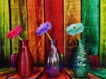 Vases Fleuris et Colorés