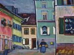 Wassily Kandinsky : Murnau, Top of the Johannisstrasse, 1908