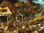 Brueghel Pieter : Proverbes Flamands, 1559