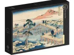 Hokusai - Image Ancienne du Pont à Huit Parties dans la Province de Mikawa