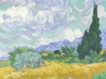 Vincent Van Gogh - Champ de Blé avec Cyprès, 1899