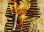 Vieux Papyrus Egyptien: Toutankhamon