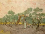 Vincent Van Gogh - Femmes ramassant des Olives, 1889