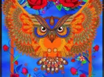 Owl & Roses