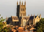Worcester Cathedral viewed from Fort Royal Park