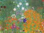 Gustav Klimt : Jardin fleuri, 1905-1907
