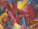 Umberto Boccioni : Forme plastiche di un Cavallo, 1914